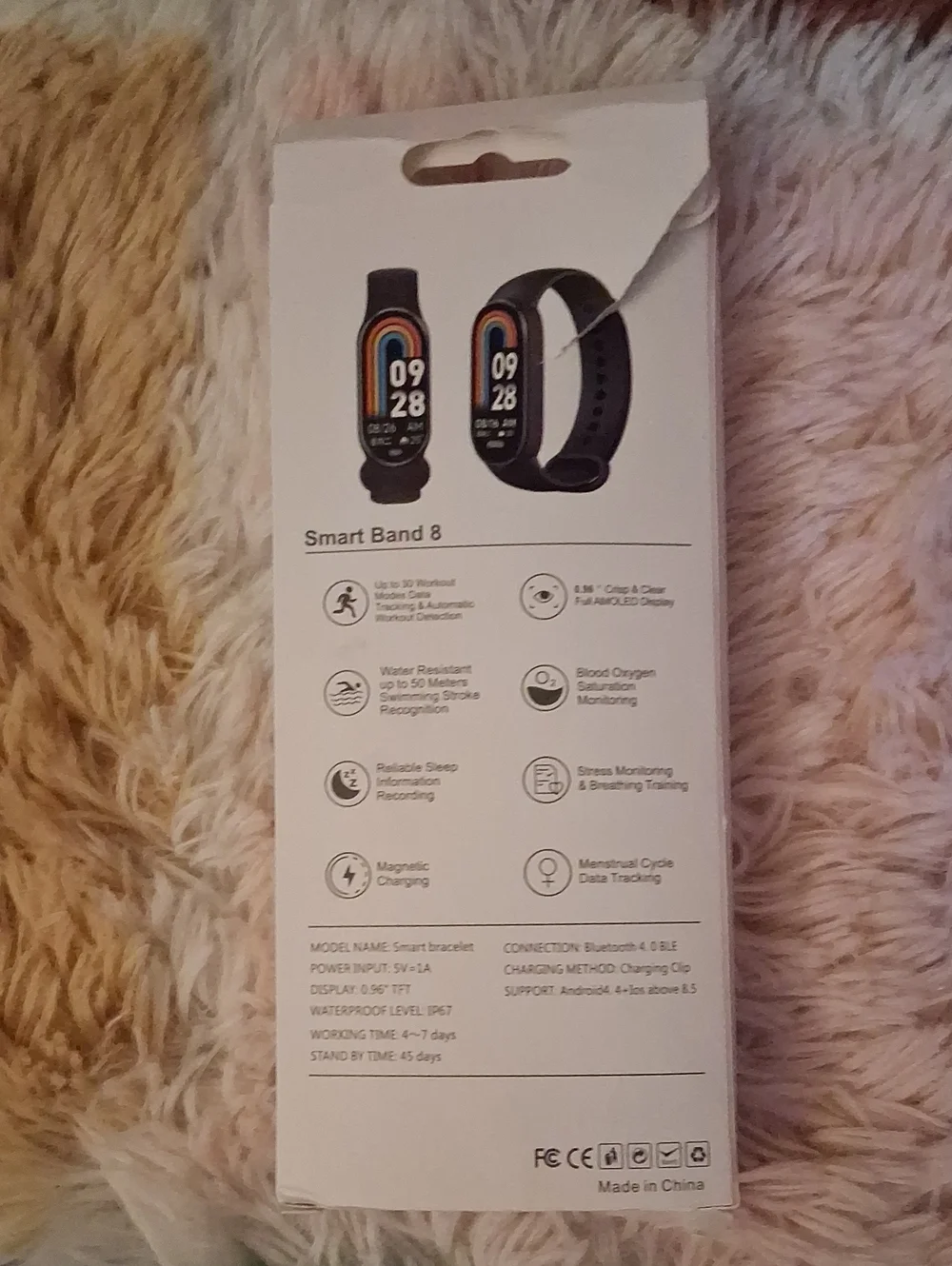 Smart Band 8 Fitness Tracker - Black